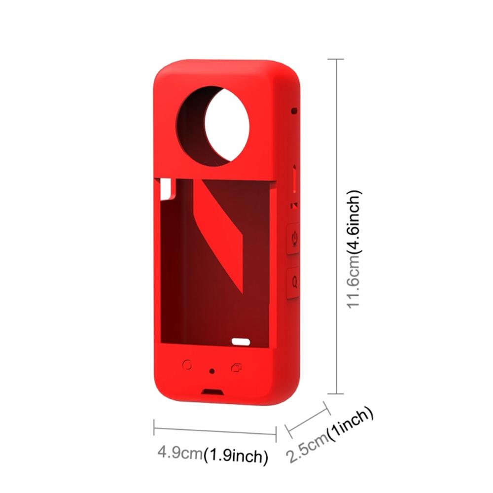 Panoramatický fotoaparát silikonové ochranné pouzdro s krytkou objektivu Shockproof Kompatibilní s Insta360