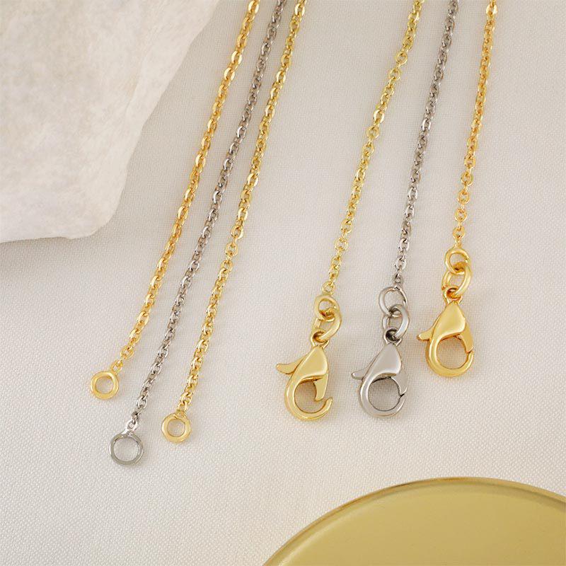 Strahlendes 18K Gold-Plated Nicht-Verblassendes Kreuz-Ketten-Halskette - Vielseitiges und Modisches Accessoire