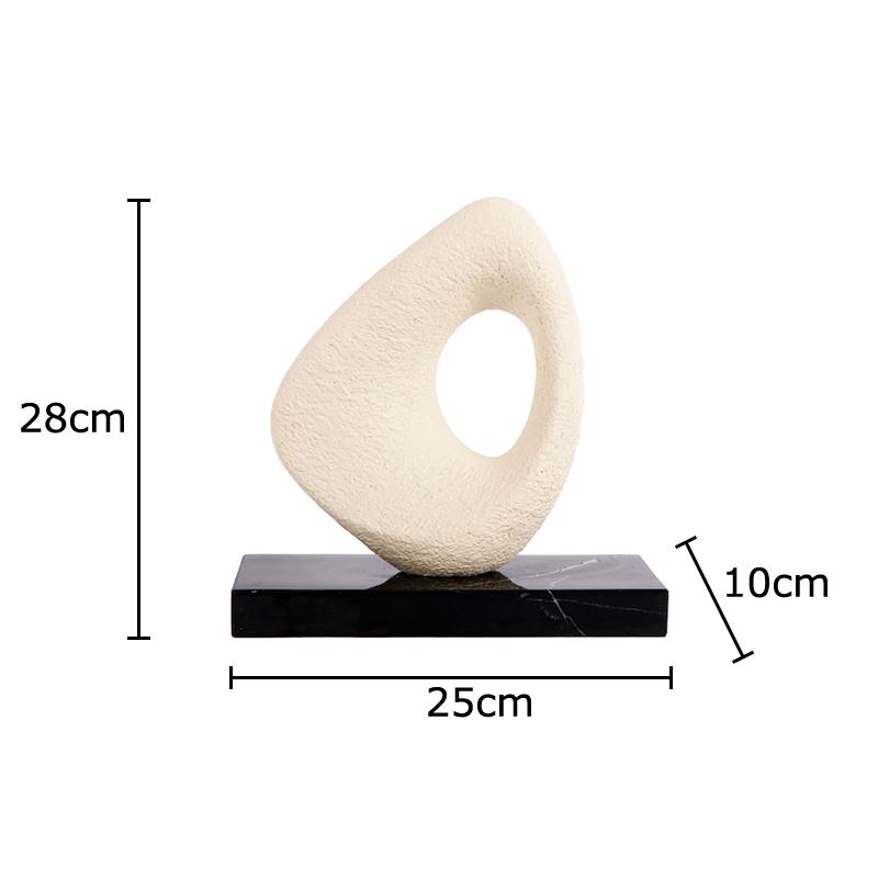 

Hollow Out Circular Shape Handicrafts Desk Decoration Landscape Ornaments Imitation Stone Resin Sculpture Room Aesthetic Decor