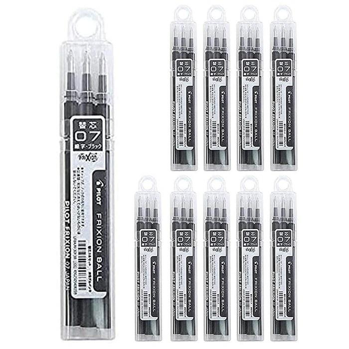 Pilot Frixion Ballpoint Refill 0.7mm 3B LFBKRF30F3B (30 Refills)