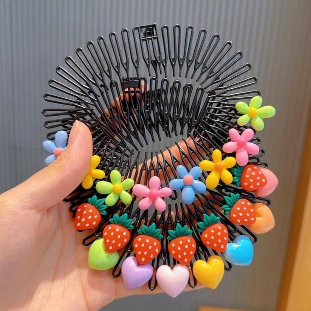 3 Pezzi Bambini Y2k Stella Colorato Pettine per Capelli Cerchietto Rotto Fermagli per Capelli Coniglietto Cuore Carino Copricapo Principessa Ragazze Accessori per Capelli