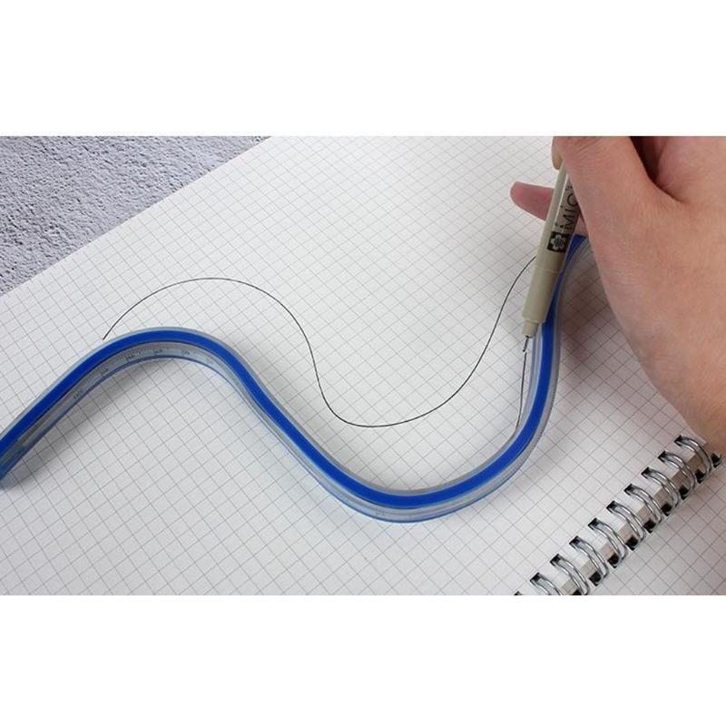 K1AE Woodworking Flexible Ruler Tailor Use Easy to Read Bendable Ruler