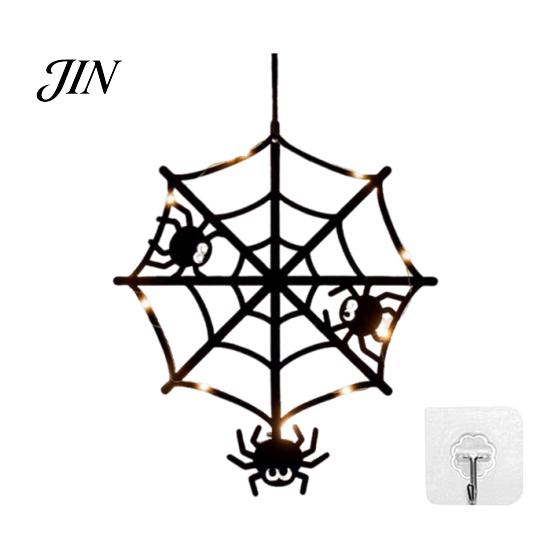 Halloween Holiday Decorations Pumpkin Hanging Decor, Non-Woven Ghost Ornament with Light String, Spooky Festive Decor Door Wall for Party Scene, Trick