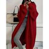 Women Oversized Long Knit Cardigan Loose Chunky Knit Open Front Sweater Coat With Pockets Winter Warm Outerwear
