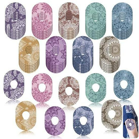 Festive Cartoon Blood Glucose Meter Waterproof Sticker: Sweatproof, Colorful, Dynamic Sensor Patch