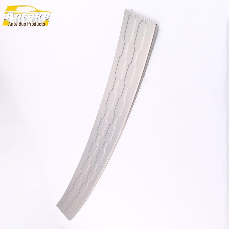 13 Tucson Brushed Rear Bumper Protector - Bright Trunk Tailgate Guard Pedal Modification