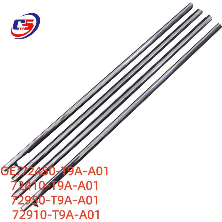 

Honda Car Window Door Glass Waterproof Seal Strip 72410-T9A-T01 Front Left/Right & Rear Left/Right