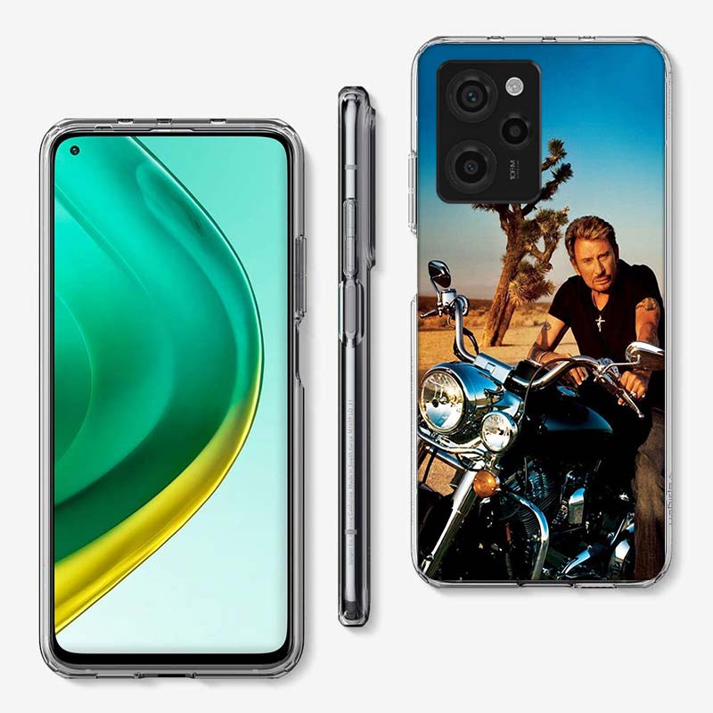 Черный чехол для телефона с изображением Джонни Халлидея Для Redmi 12 13C 12C 15C 15 9 Power 10 Prime+ 10C 10A 9T 9C 9i 9AT 9A Sport A5 K50 K30 60