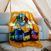 the little bus tayo printed throw blanket—lightweight,soft,warm;versatile blanket for all seasons—perfect as &air-conditioning throw,nap blanket