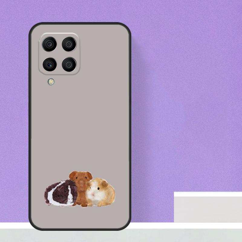 Cute Cartoon Guinea Pig Case For Samsung Galaxy M21 M31 M15 M55 M56 M36 M16 M06 M13 M33 M53 M12 M32 M52 M14 M34 M54