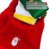 2pcs Christmas Cotton Set Soft Face For Holiday Gift Xmas Towel Embroidery Decor Creative Gift Idea Xmas Elements Cotton Towel