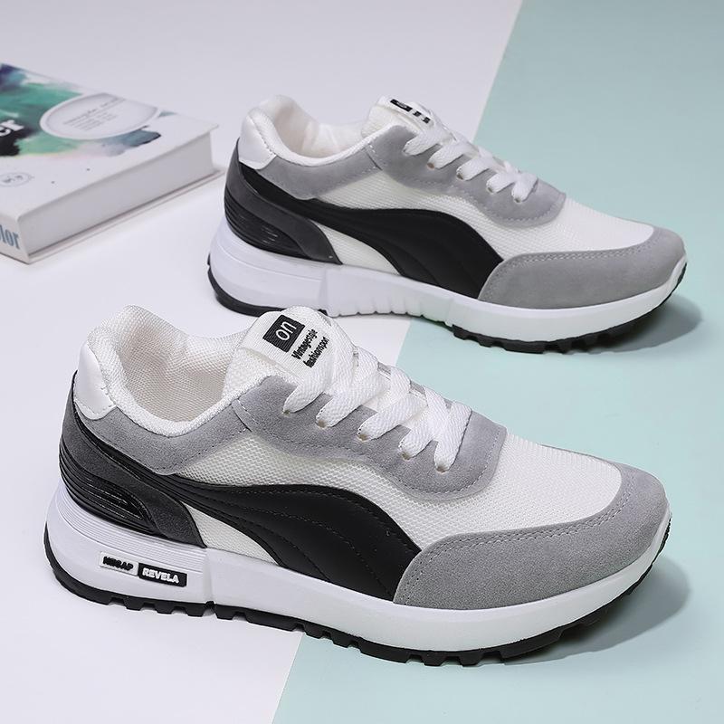 

Новые спортивные женские туфли Интернет знаменитости взрыв уличная тенденция удобная дышащая платформа бег повседневная женская обувь доставка с фабрики 40 чёрный