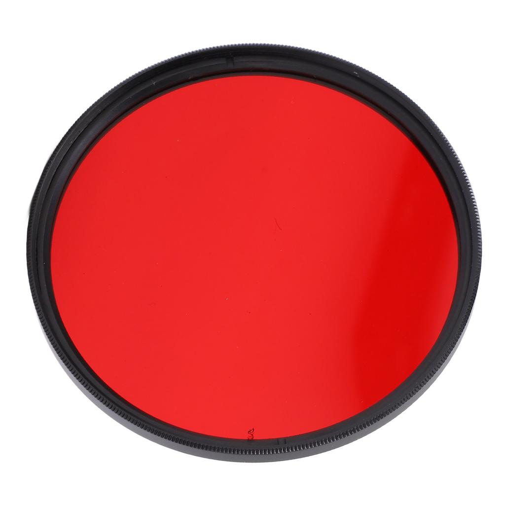 Red Camera Lens Filter High Definition Camera Red Full Color Lens Filter for Nikon DSLR Camera72mm