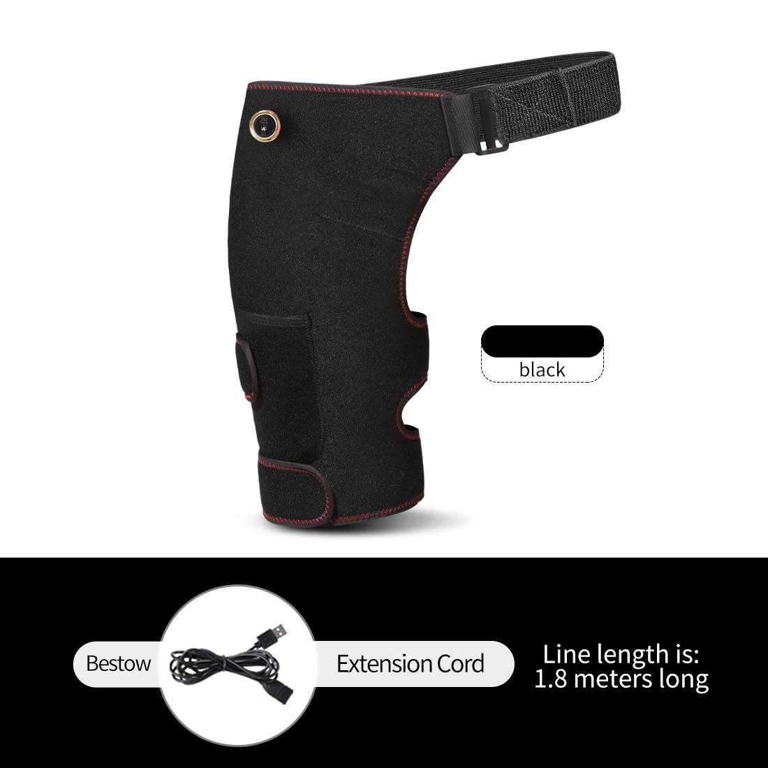 

Cordless Heated Hip Support Brace With Massager For Sciatica Pain Relief Lower Back Therapy Hip Heating Pad For Physical Healing