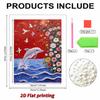 Handmade DIY Pearl Painting Dolphin Theme Bedroom Living Room Frameless Diy Handmade Sticky Diamond Creative Canvas Painting