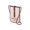 Burberry Letter Print Cotton Anne Phone Case Shoulder Bag Backpack Regular Color Block Women bags 8036713