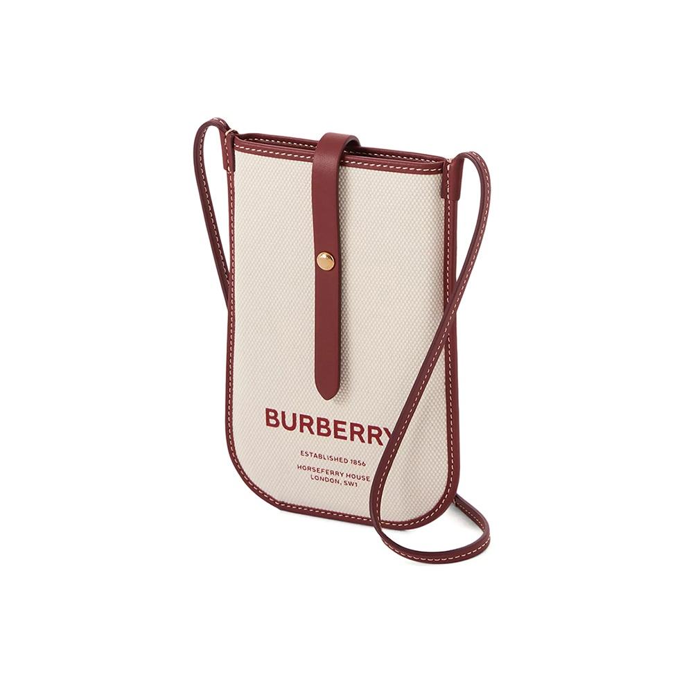 Burberry Letter Print Cotton Anne Phone Case Shoulder Bag Backpack Regular Color Block Women bags 8036713