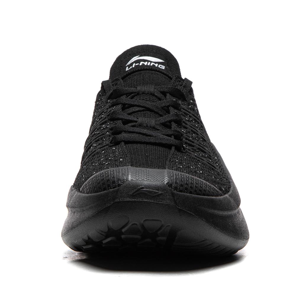 Li Ning Cloud Wave Slip On Cushioning Slip Resistant Abrasion Resistant Lightweight Low top Casual Shoes Men's Black AGLW051-5