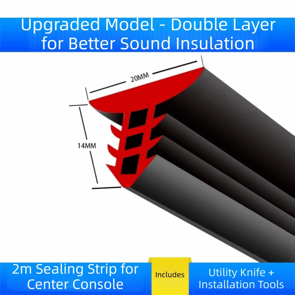 Sound Dampening Dashboard Seal Strip Rubber Material Noise Reduction Trim Windshield Seam