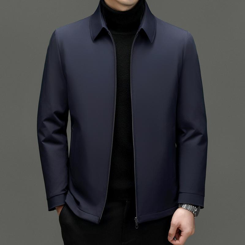 

Мужская зимняя новая съемная куртка средней и пожилой толщины, теплая, повседневная куртка для папы 4XL синий