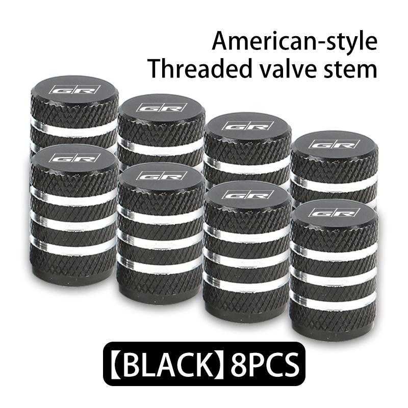 For 5hegs 4/8pcs Car Wheel Tire Valve Caps Tyre Rim Stem Covers Airdust Crown Corolla YARIS L Auris C-HR Hilux Vios Rav4 Prius JED6