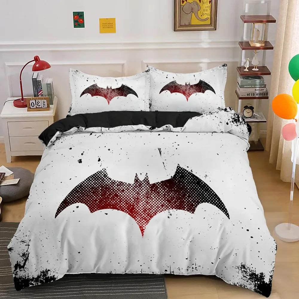 Bettdecke Halloween Fliegender Vampir Bettwäsche-Set Fledermäuse Hexerei Magie Bettdecke Einzel Doppel King Polyester