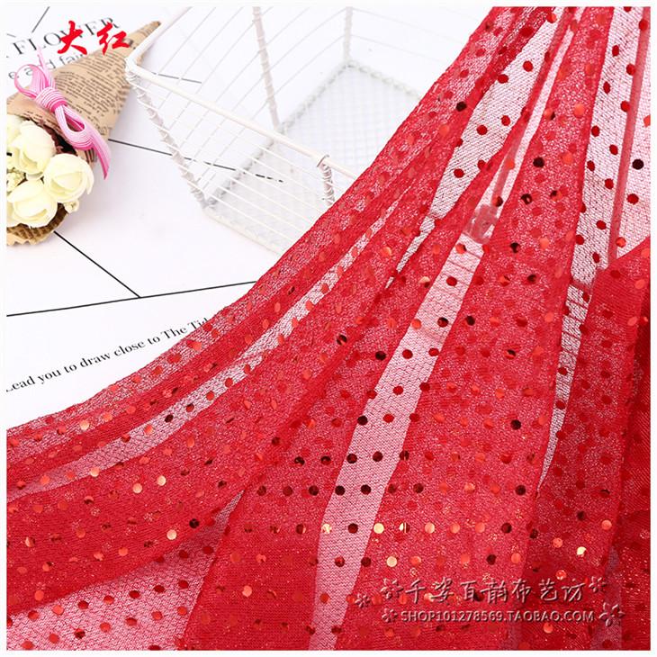 Small Sequin Fabric for Wedding Decoration Stage Performance Costumes Dress Fabrics By The Yard Diy Sewing Material Cloth
