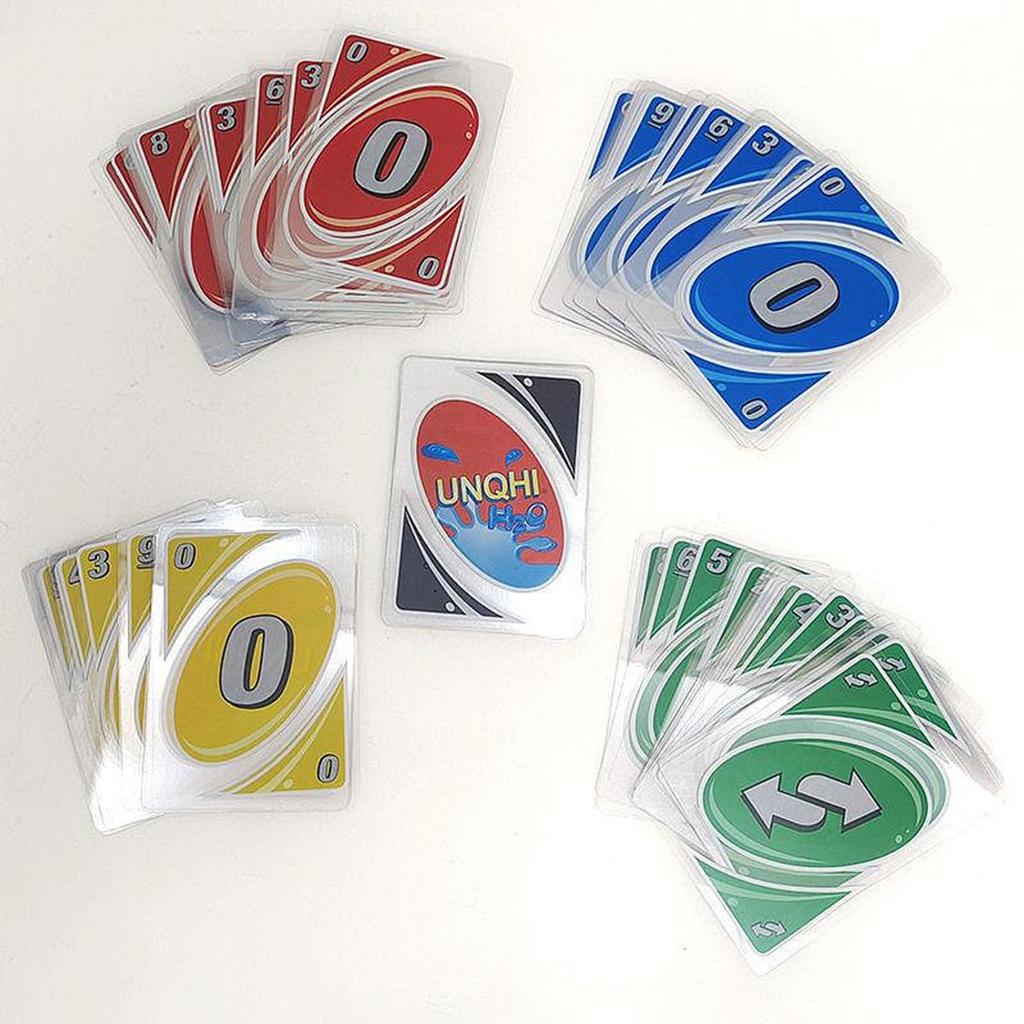 UNQHI Acrylic Waterproof Material Board Game - Suitable For 2 To 10 Players, Ages 7 And Above. A Color And Number Matching Card Game.