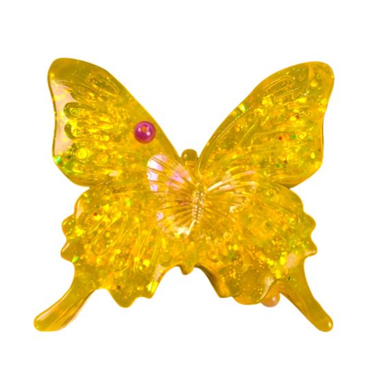 

1/2/3Pcs Glitter Butterfly Squeeze Toy Stress Relief Slow Rising Clear Butterfly Sensory Toy Stretchy Decompression Insect Pinch Fidget Toy 1pc