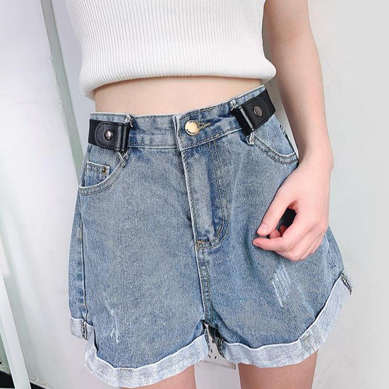 Adjustable Stretch Elastic Waist Band Invisible Belt Buckle-Free Belts For Women Men Jeans Pants Dress No Buckle Easy To Wear