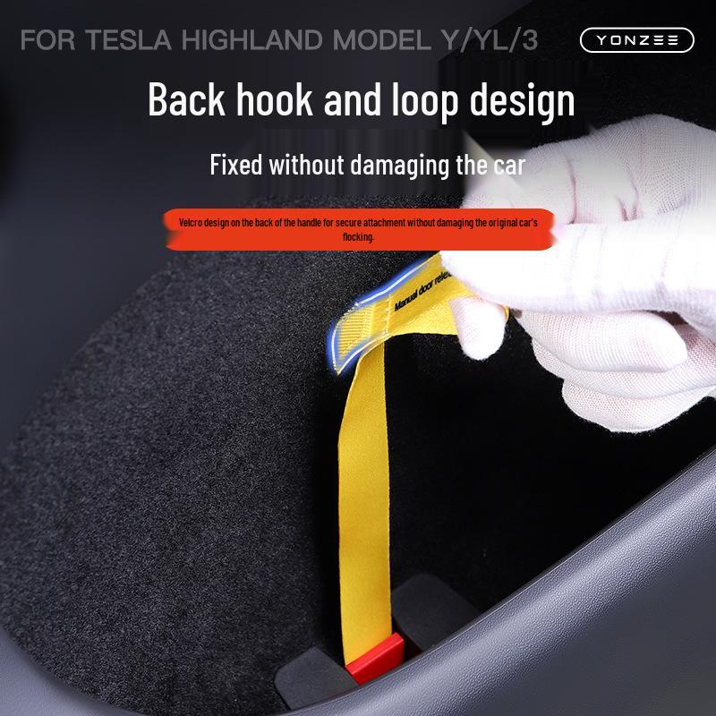 Notentriegelungsgriff für die hintere Tür des Tesla Model 3/Y