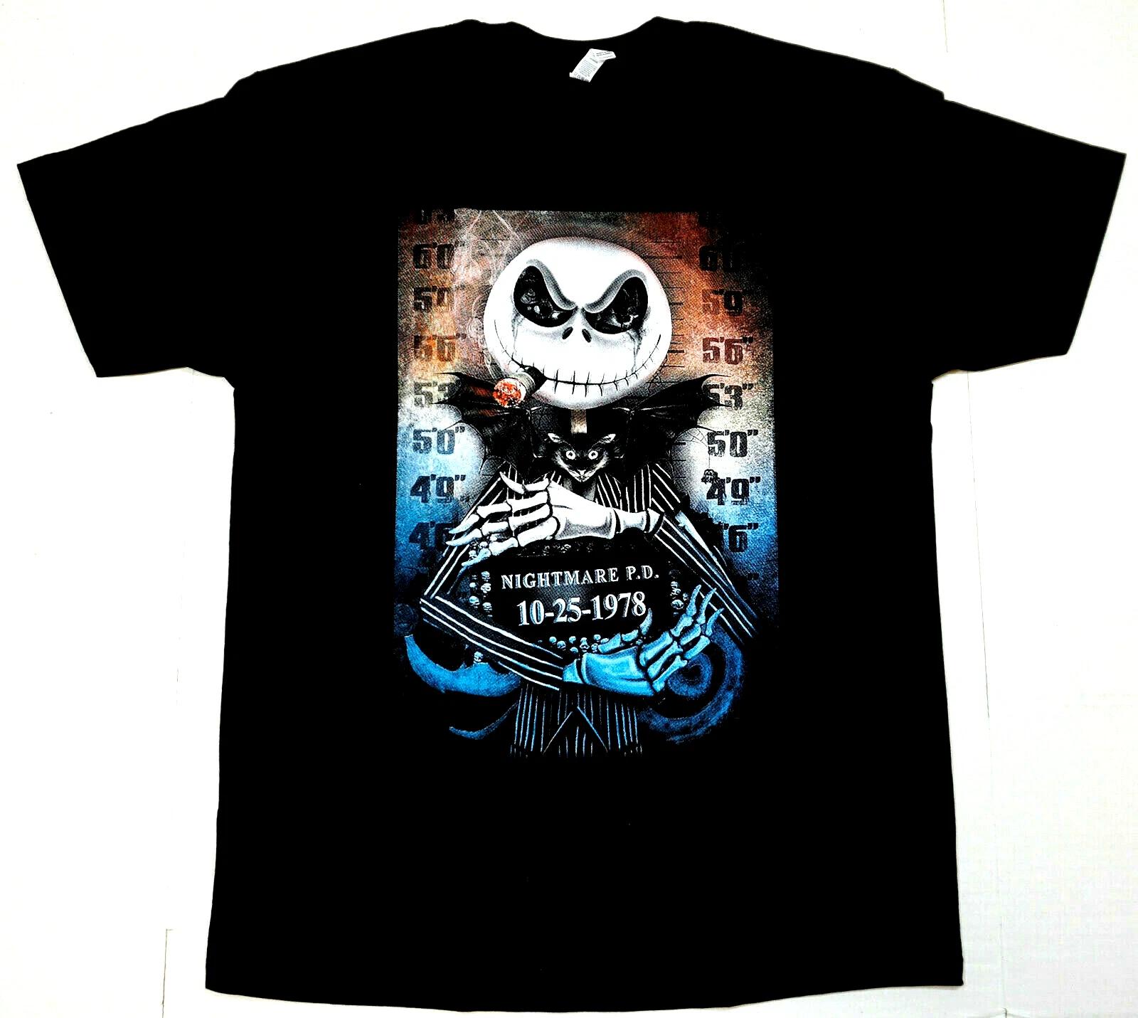

Nightmare Before Christmas T-shirt Jack Skellington Halloween Tee Men s New L
