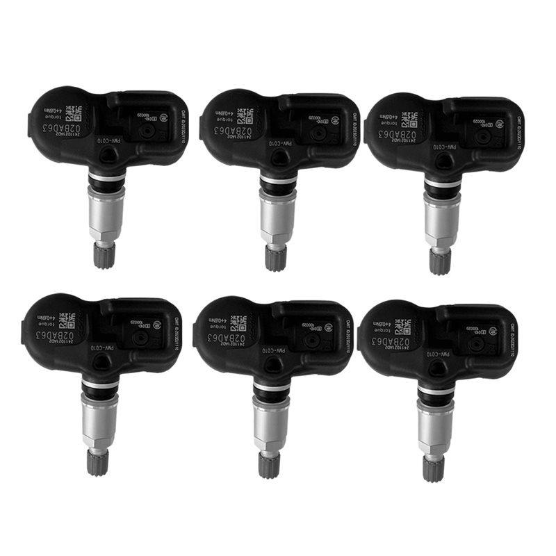 6Pcs PMV-C010 TPMS Tire Pressure Sensor Monitoring 42607-06020 42607-30060 For Toyota Corolla Prius Lexus 42607-52020
