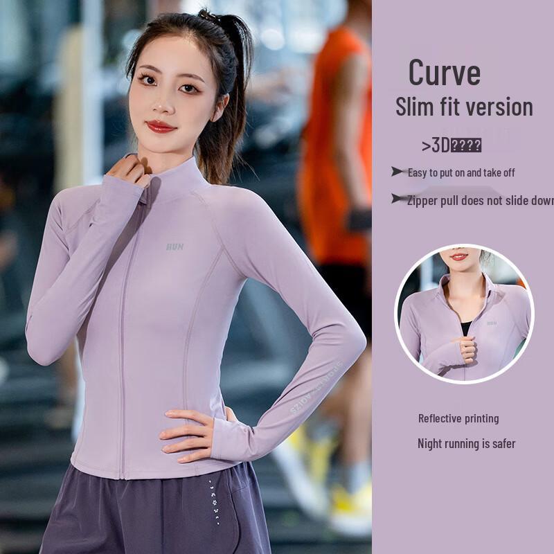 WEZHO Women s Autumn/Winter Long Sleeve Quick-Dry Sports Top