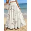 2026 Spring/Summer Women's Half Length Skirt Printed Elegant Elastic Waist, Different Country Fake Wind Beach Skirt Women's Wear