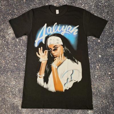 Aaliyah R&B Artiest Grafisch T-shirt Klein-XXL Unisex T-shirt Grafisch T-shirt