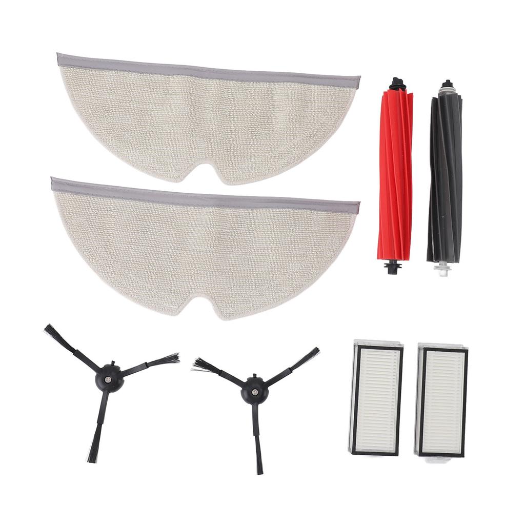 2 Pack Replacement Parts for Roborock Q8 Max Vacuum Cleaner Main Brushes Side Brushes Filters Mop Cloths Robot Vacuum