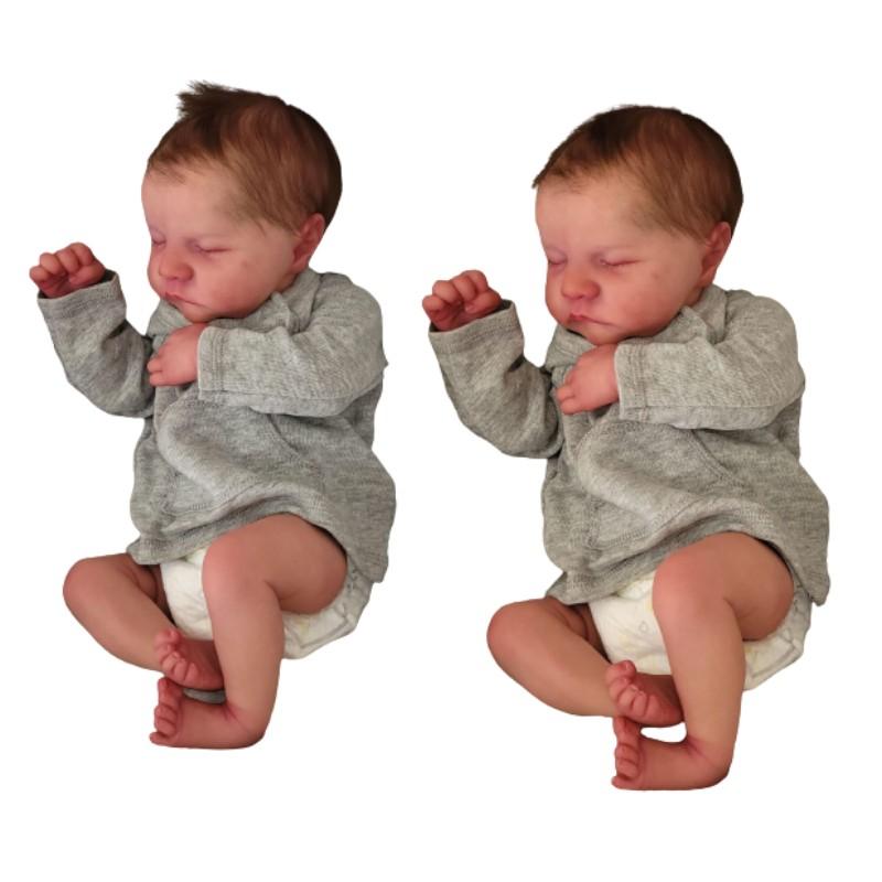 19in Reborn Simulation Doll Baby Bath Companion Real Life Toy Lifelike Kids Gift