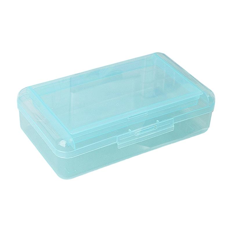 High Capacity Pencil Case Double Layer Pen Storage Box Portable Pen Organizers Clear Colored Pencil Case for Kid Student