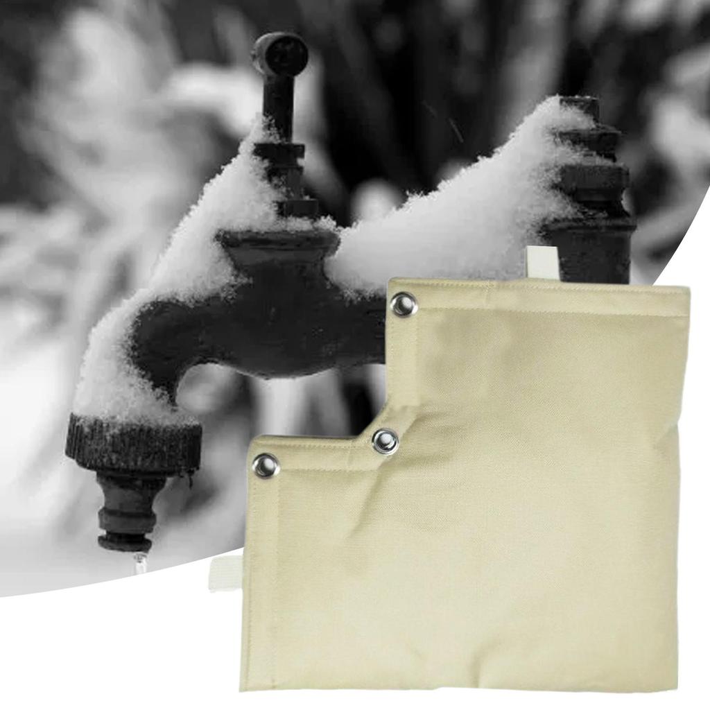 Pokrowiec na kran zewnętrzny z tkaniny Oxford, przeciwzamrożeniowy, ochraniacz na kran ogrodowy, osłona chroniąca przed mrozem, rękaw zapobiegający cofaniu