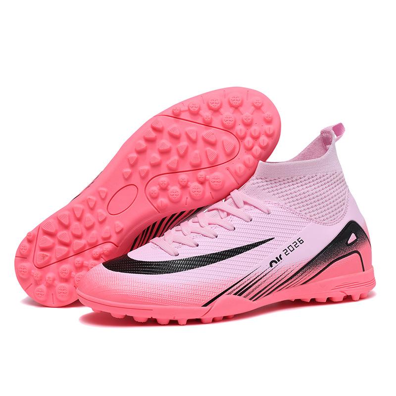 New High-top Factory Long Nails Short Nails Competition Football Shoes Primary and Secondary School Students Training Shoes Youth Sports Shoes