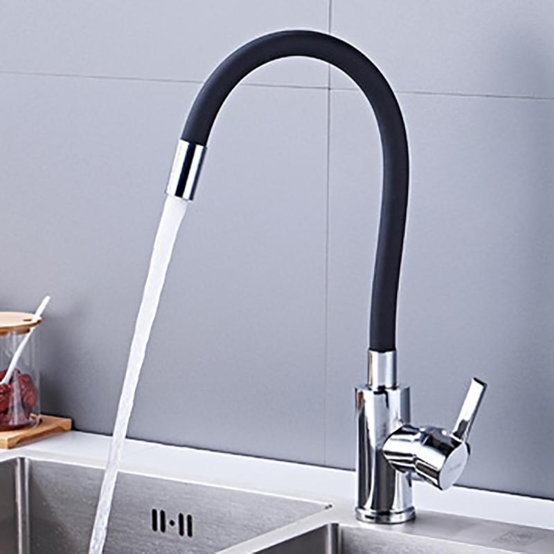 

Кухонный смеситель из нержавеющей стали Смеситель для кухонной мойки Горячая холодная вода Смеситель для мойки Цветной шланг Кран Журавль Торнейра