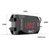 12V Moto Temperature Clock Waterproof 3 In 1 Motorcycle Electronic Clock Thermometer Voltmeter Digital Display Universal Watch