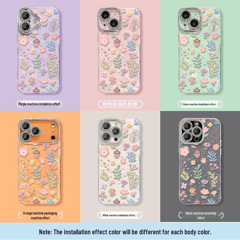 Natural Floral and Plant Clear Phone Case for iPhone 17PROMAX/16/15 - Cute Girly Design