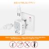 Overseas bf type conversion plug with TESSAN 2 2 4 AC outlets converter power conversion adapter Compatible with outlet conversion in Hong Convenient