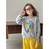 Brand Export Children's Clothing Autumn and Winter New Children's Sports Sweatshirt with Fleece Round Neck Bear Print Baby Girl Clothes