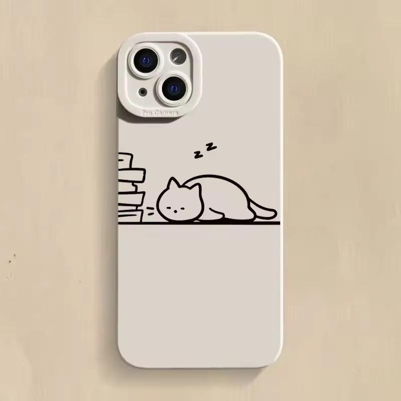 

Funny Animal Cat Paired Couple Phone Case For Samsung Galaxy S25 S24 S23 S22 S21 Ultra S20 Plus S24FE A15 A35 A54 A55 Soft Cover Samsung S23 Ultra