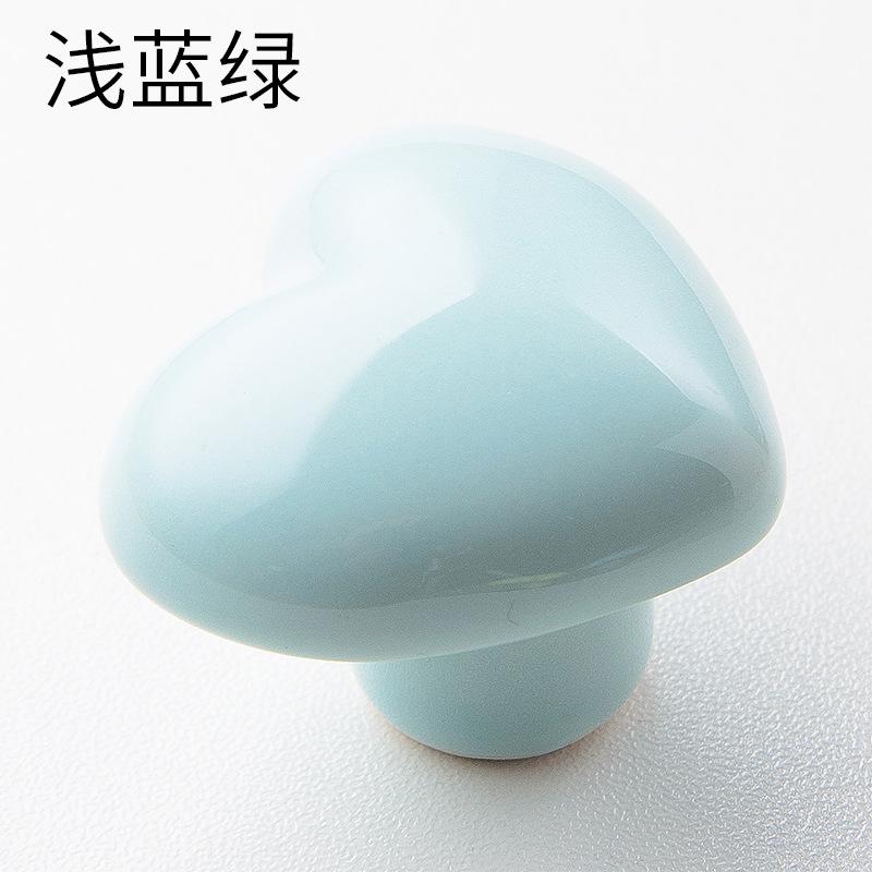 Heart Shaped Ceramic Cabinet Door Handle, Children's Wardrobe Handle