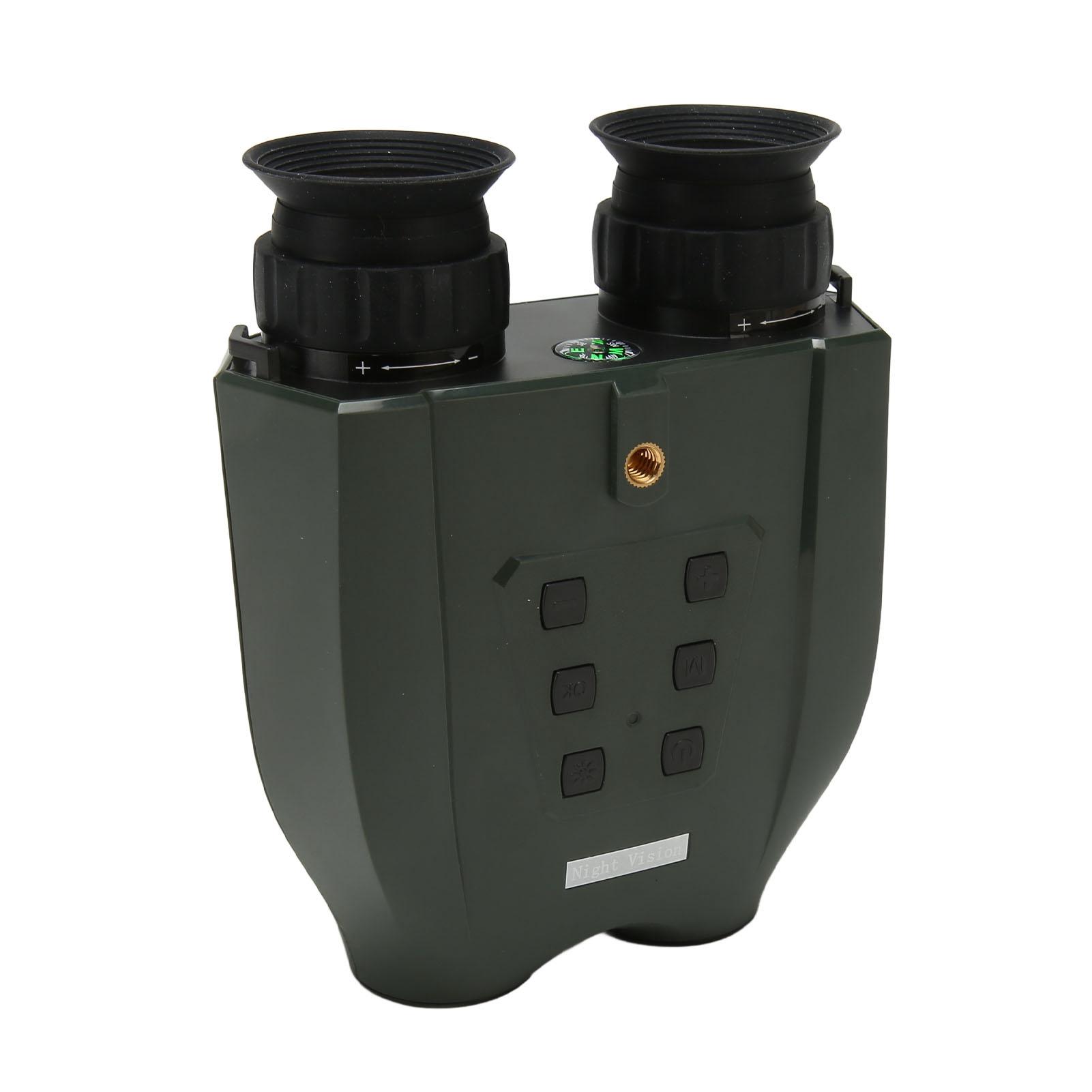 

Бінокль DT99 8X Цифровий зум Подвійний екран 3D Інфрачервоне нічне бачення 48 МП 2.5K UHD для кемпінгу зелений