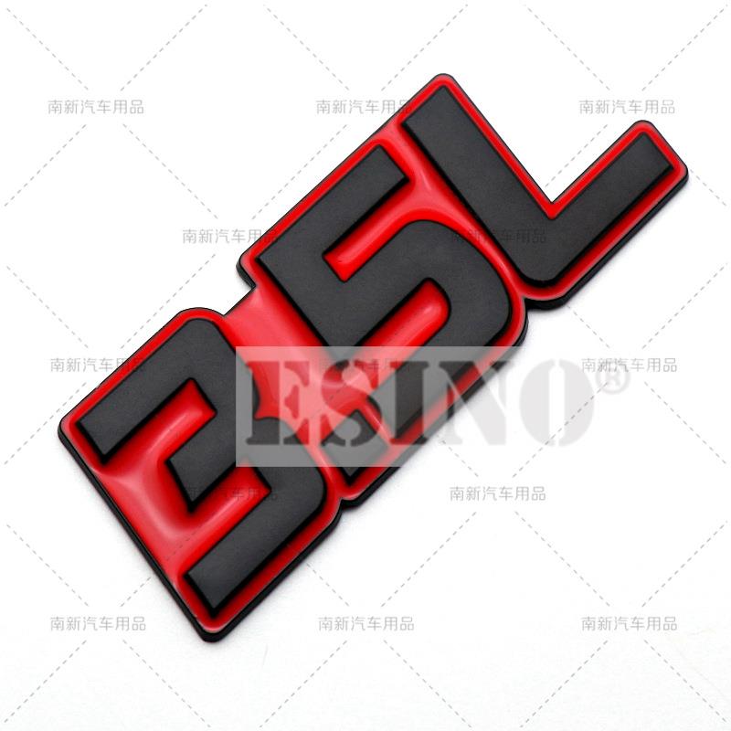Car Styling 3D Metal Chrome Zinc Alloy Adhensive Emblem 3.0L 3.5L 4.0L 4.6L 4.7L Body Trunk Fender Badge Accessory